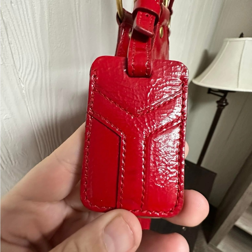 Yves Saint Laurent Red Chic Shoulder Bag - Picture 3 of 12